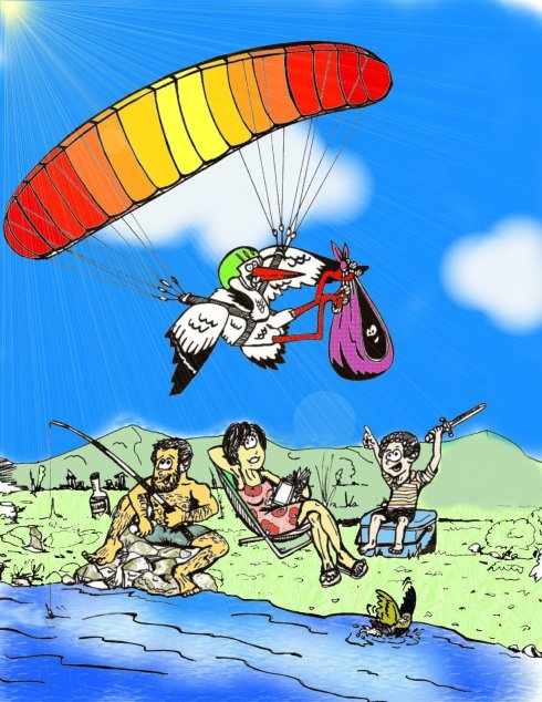 Faire-part carte couleur