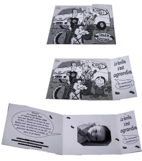 carte 3 volets recto/verso